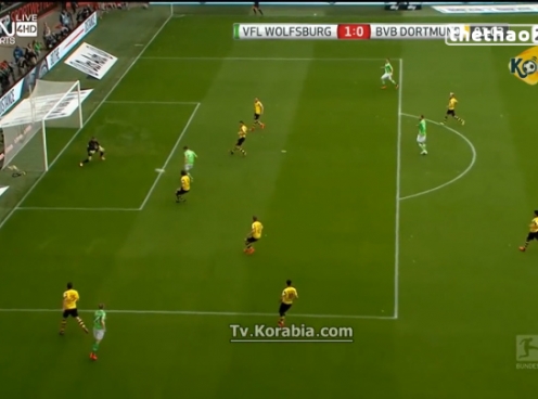 Video clip bàn thắng: Wolfsburg 2-1 Borussia Dortmund (VĐQG Đức 2014/15)